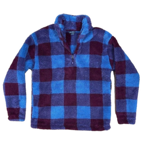 Eddie Bauer Woman’s Small Blue and Purple Quarter Zip Fleece